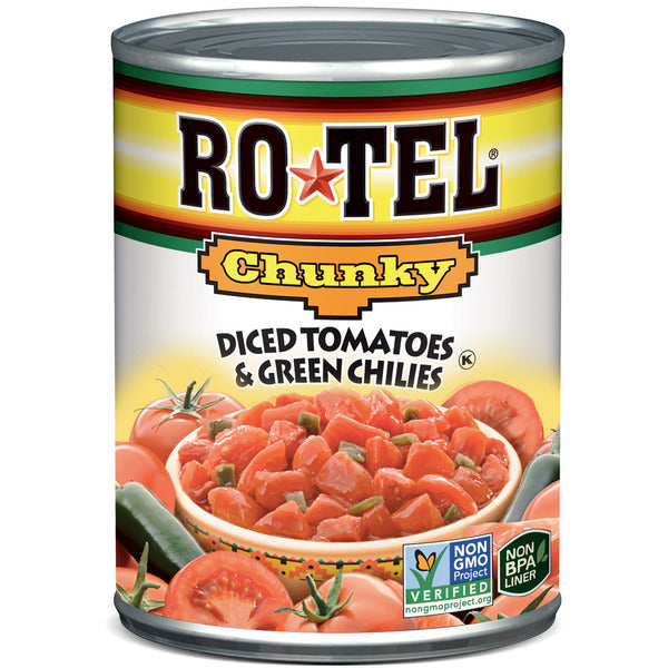 RO*TEL Chunky Diced Tomatoes and Green Chilies  DestGlow