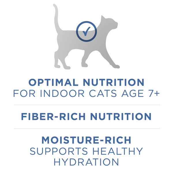 Purina ONE Grain Free, Natural Senior Pate Wet Cat Food, Vibrant Maturity 7+ Chicken &amp; Ocean Whitefish Recipe