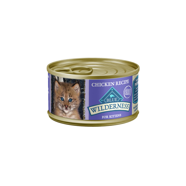 Blue Buffalo Wilderness High Protein Grain Free, Natural Kitten Pate Wet Cat Food, Chicken  DestGlow