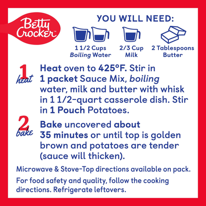 Betty Crocker Au Gratin Casserole Potatoes