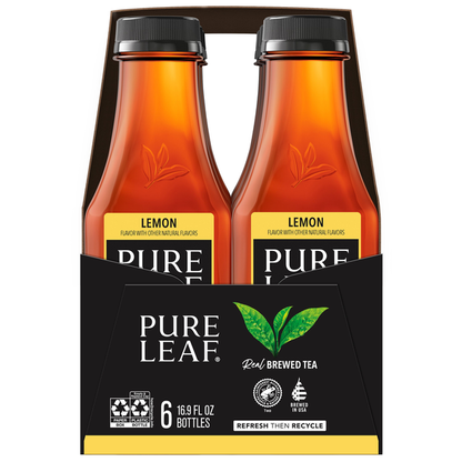 Pure Leaf Real Brewed Tea Lemon 16.9 Fl Oz, 6 Count