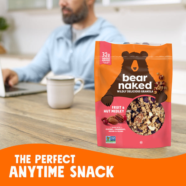 Bear Naked Fruit &amp; Nut Medley Granola Cereal, Good Source of Fiber, Whole Grain Snacks