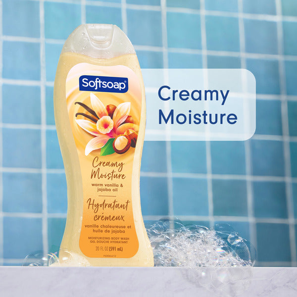 Softsoap Moisturizing Body Wash Gel, Warm Vanilla &amp; Jojoba Oil