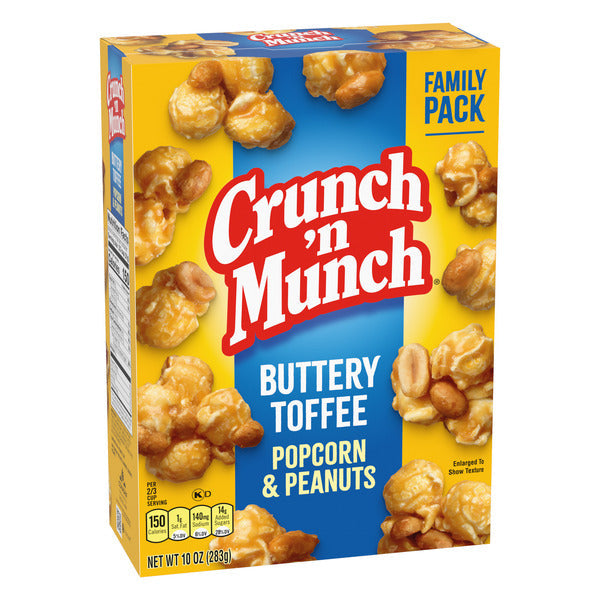 Crunch ‘n Munch Buttery Toffee Popcorn with Peanuts  DestGlow