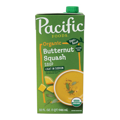 Pacific Foods Light in Sodium Organic Butternut Squash Soup  DestGlow