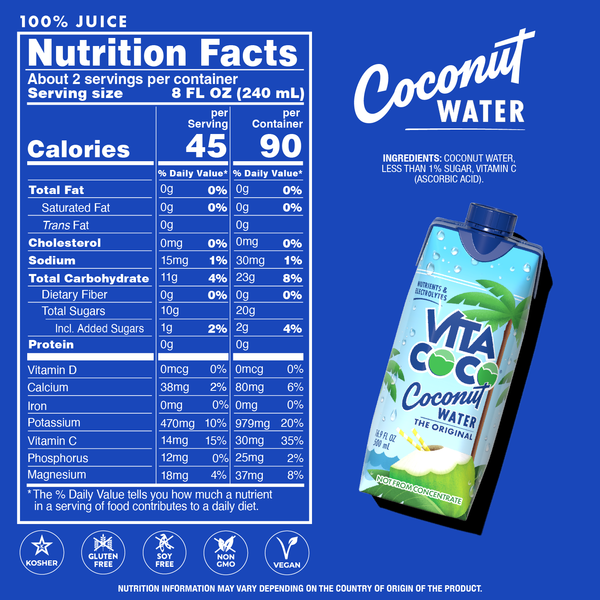 Vita Coco Coconut Water, The Original  DestGlow