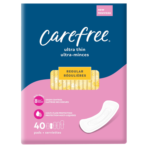 Carefree Pads, Ultra Thin, Regular