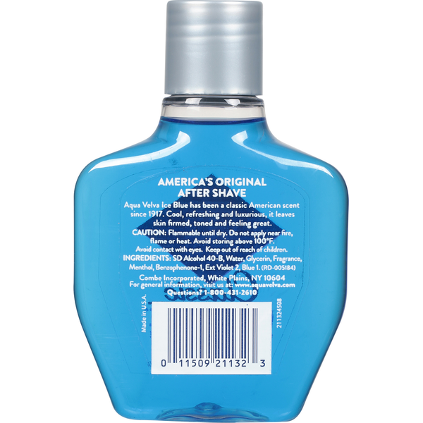 Aqua Velva After Shave, Cooling, Firms &amp; Tones, Classic Ice Blue  DestGlow