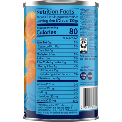 Dole No Sugar Added Mandarin Oranges  DestGlow