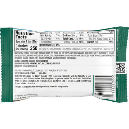 CLIF BAR Oatmeal Raisin Walnut Energy Bar, Non-Gmo, Plant Based Protein Bars