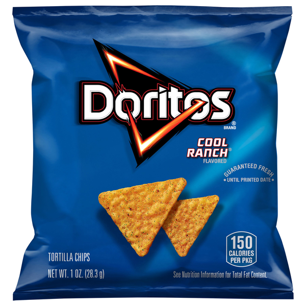 Doritos Cool Ranch Flavored Tortilla Chips  DestGlow