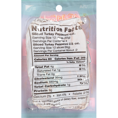 Bridgford Gluten Free! Turkey Pepperoni