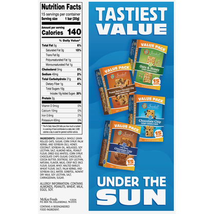 Sunbelt Bakery Chocolate Chip Chewy Granola Bars Value Pack
