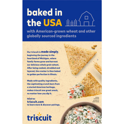 TRISCUIT Thin Crisps Sour Cream &amp; Onion Whole Grain Wheat Crackers, Lunch Snacks 7 oz