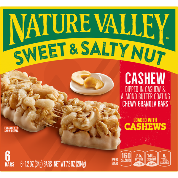 Nature Valley Cashew Sweet and Salty Nut Granola Bars  DestGlow