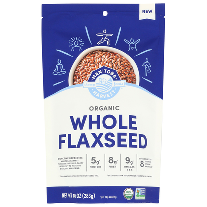 Manitoba Harvest Organic Whole Brown Flaxseed  DestGlow
