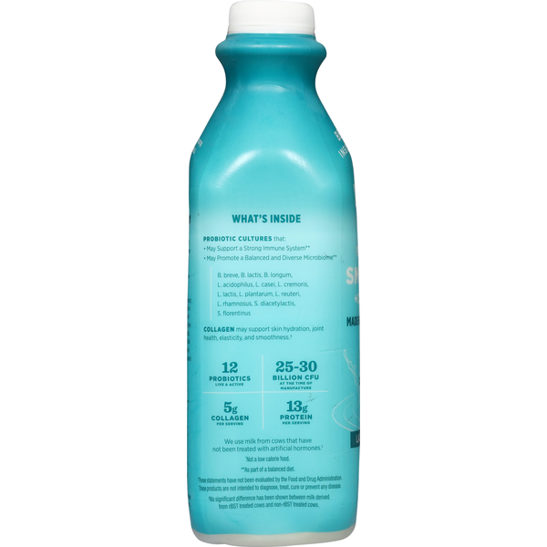 Lifeway Probiotic Smoothie + Collagen, Lactose Free, Plain, Unsweetened  DestGlow