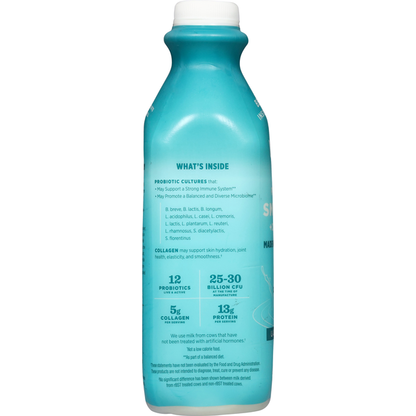 Lifeway Probiotic Smoothie + Collagen, Lactose Free, Plain, Unsweetened  DestGlow