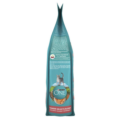 Purina ONE Natural Dry Cat Food, Tender Selects Blend With Real Salmon