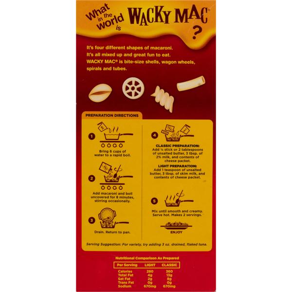Wacky Mac Mac &amp; Cheese