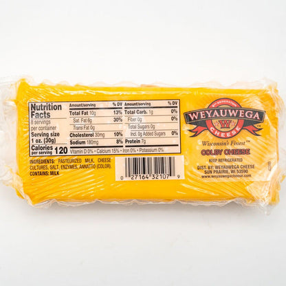 Weyauwega Star Dairy Colby Jack Cheese