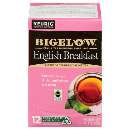 Bigelow English Breakfast Black Tea 12 K-Cup
