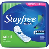 Stayfree Maxi Pads without Wings, Unscented, Super️  DestGlow