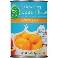 Food Club Yellow Cling Peach Halves In A Blend Of ...
️  DestGlow