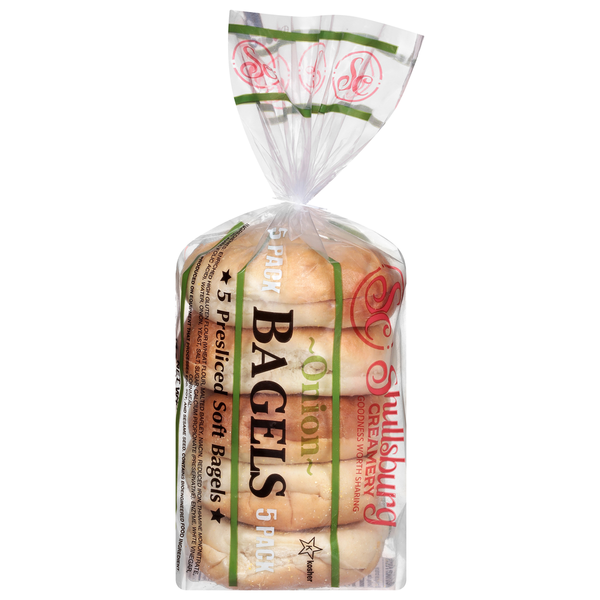 Shullsburg Creamery Presliced Onion Bagels  DestGlow