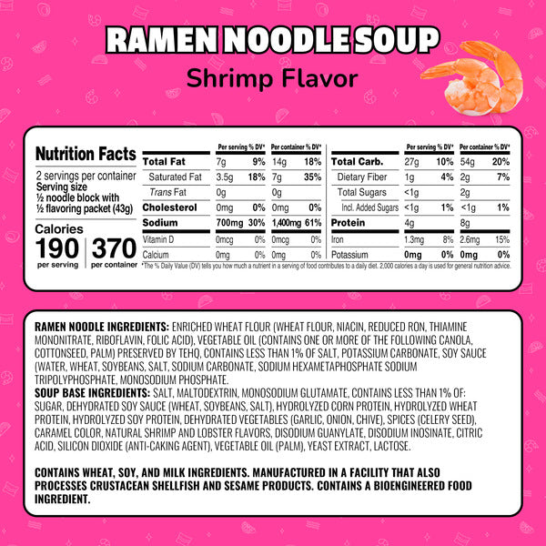 Maruchan Ramen Noodle Soup, Shrimp  DestGlow