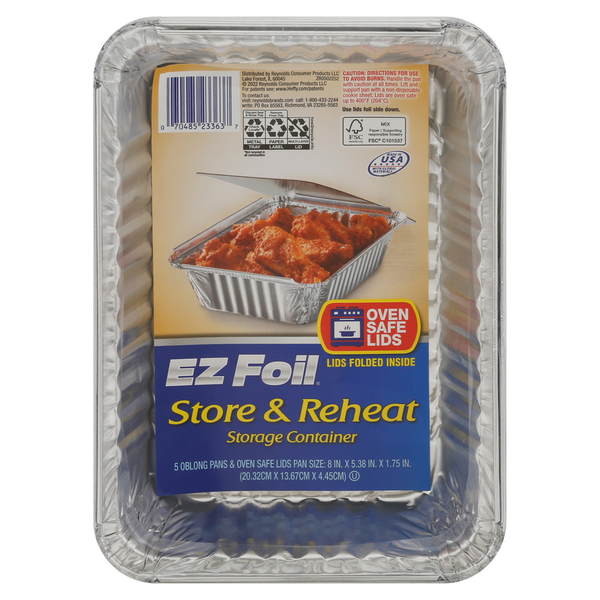 Hefty EZ Foil Pans &amp; Lids, Store &amp; Reheat  DestGlow