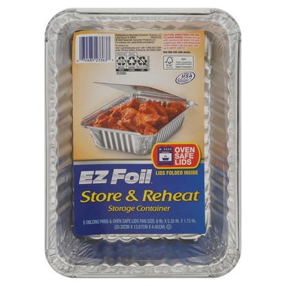 Hefty EZ Foil Pans &amp; Lids, Store &amp; Reheat
