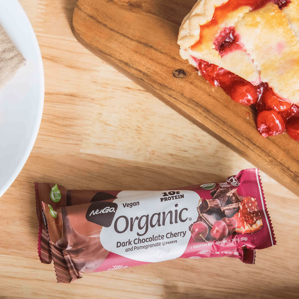 NuGo Organic Dark Choco Cherry Pom Protein Bar, Vegan, Gluten Free  DestGlow