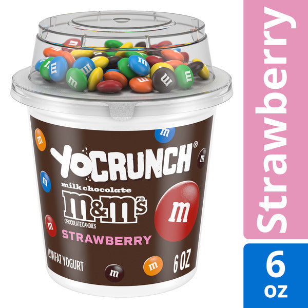 YoCrunch Strawberry Lowfat Yogurt with M&amp;M&