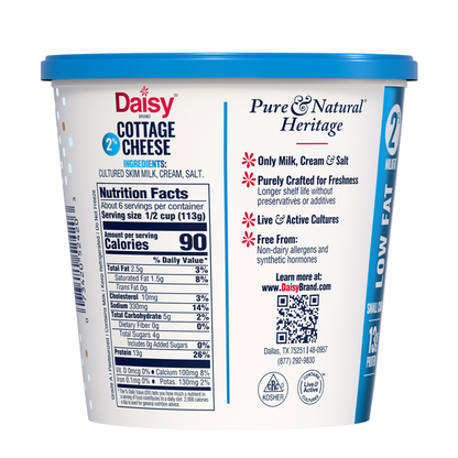 Daisy Low Fat 2% Milkfat Small Curd Cottage Cheese
