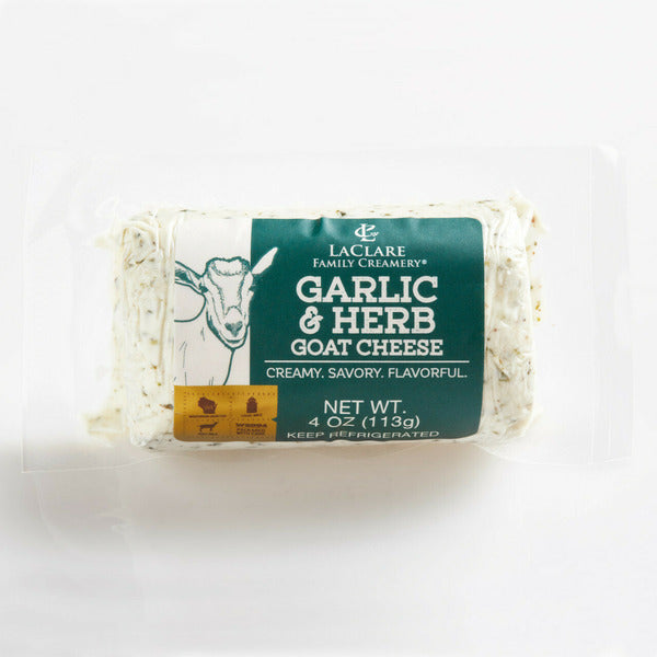 LaClare Family Creamery Garlic &amp; Herb, Goat Cheese, Chèvre  DestGlow