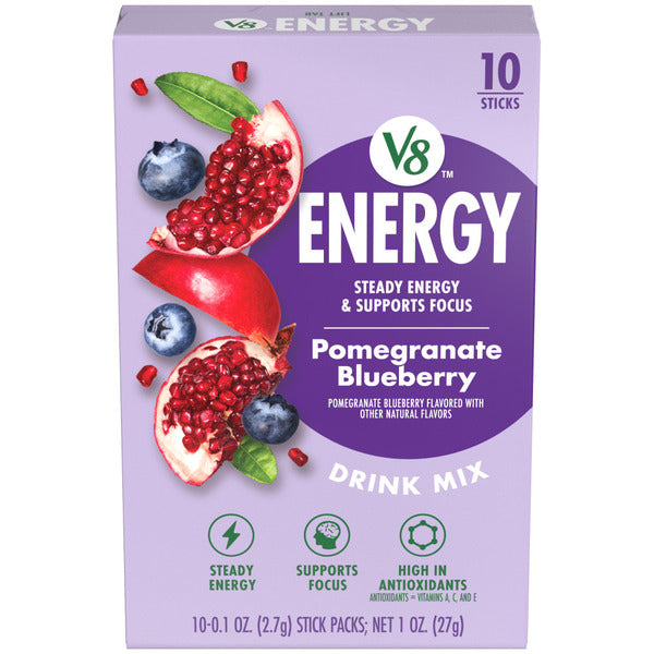 V8 Energy Pomegranate Blueberry Powder  DestGlow