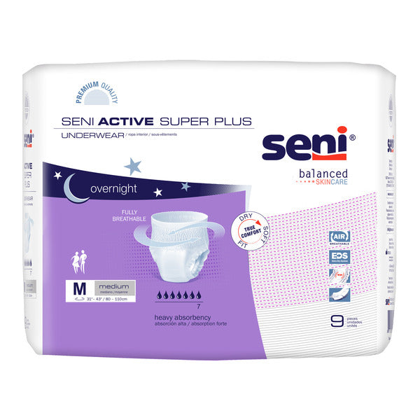 Seni Active Super Plus Underwear Medium, 9 pcs  DestGlow