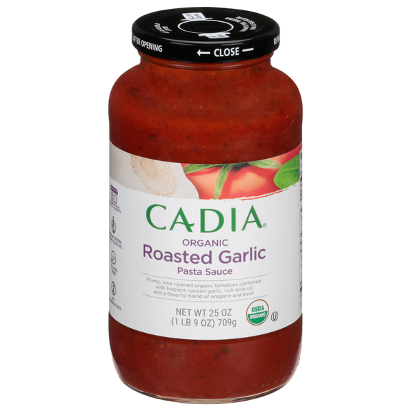 CADIA Pasta Sauce, Organic, Roasted Garlic  DestGlow