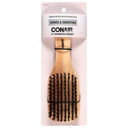 Conair Shines &amp; Smoothes Wood Club Brush