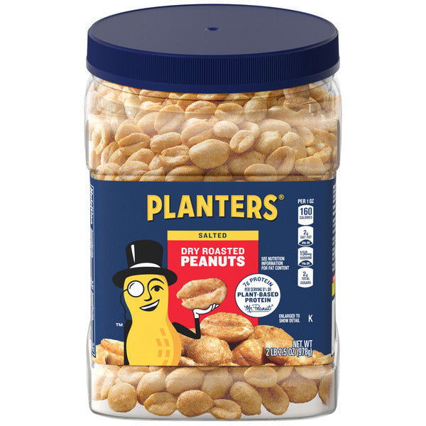 Planters Dry Roasted Peanuts  DestGlow