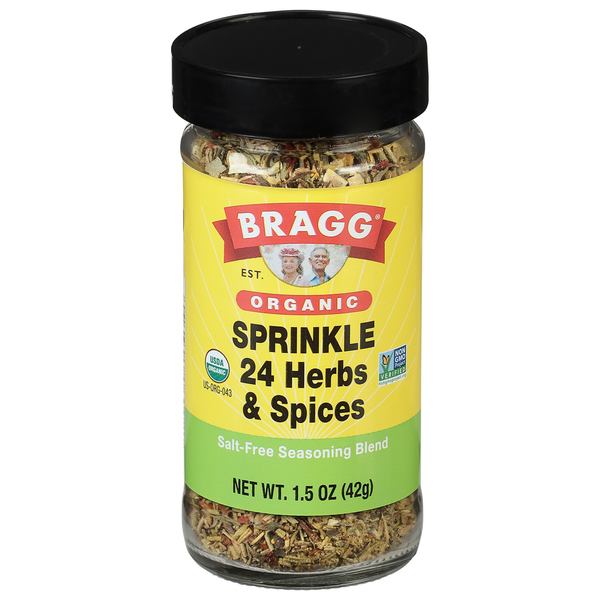 Bragg Salt-Free Seasoning Blend, Sprinkle, 24 Herbs &amp; Spices, Organic  DestGlow