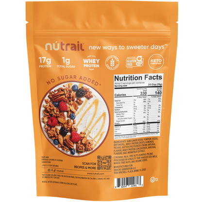 NuTrail 17G Protein Granola, Honey Nut  DestGlow