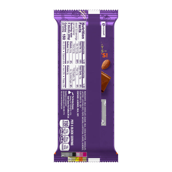CADBURY DAIRY MILK Roast Almond Milk Chocolate Candy Bar, 3.5 oz  DestGlow