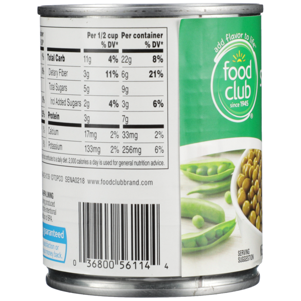 Food Club Sweet Peas  DestGlow