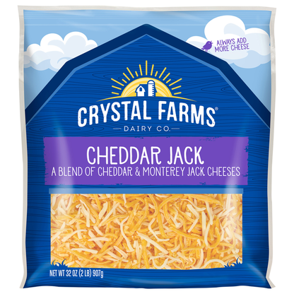 Crystal Farms Cheese, Cheddar Jack