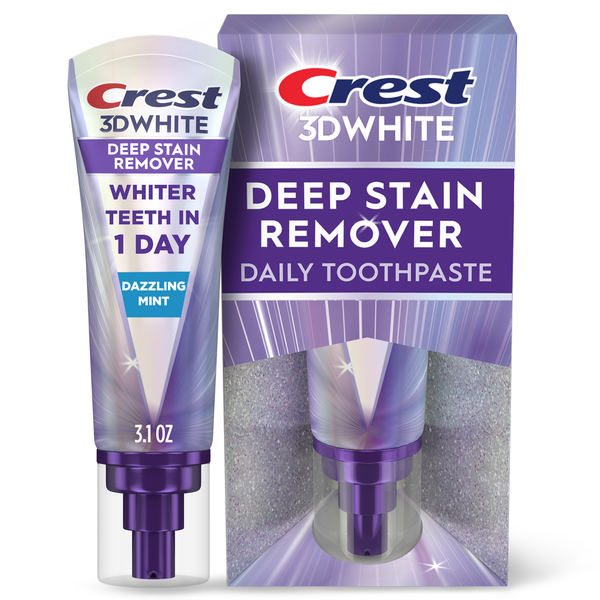 Crest Brilliance Deep Stain Remover Ultra White Toothpaste  DestGlow