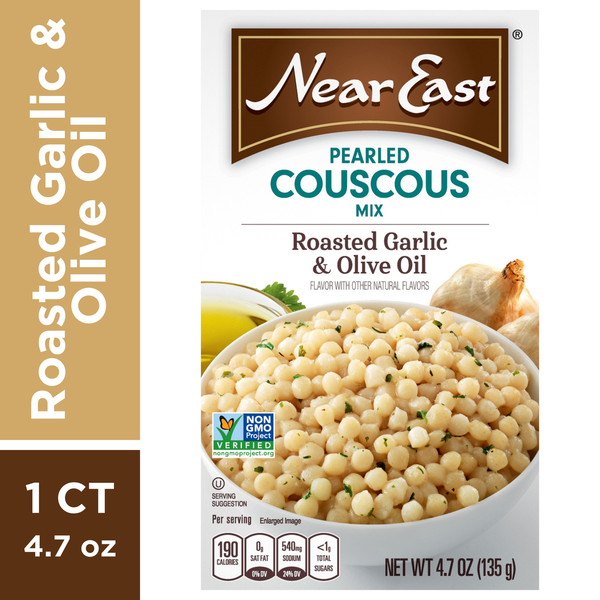 Near East Couscous Mix, Pearled, Roasted Garlic &amp; Olive Oil  DestGlow