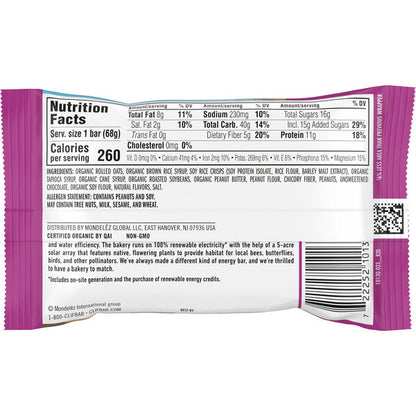 CLIF BAR Chocolate Chip Peanut Crunch Energy Bar, Non-Gmo, Plant Based Protein Bars