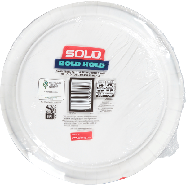 SOLO Paper Plates, Max Strength, 10 Inch  DestGlow